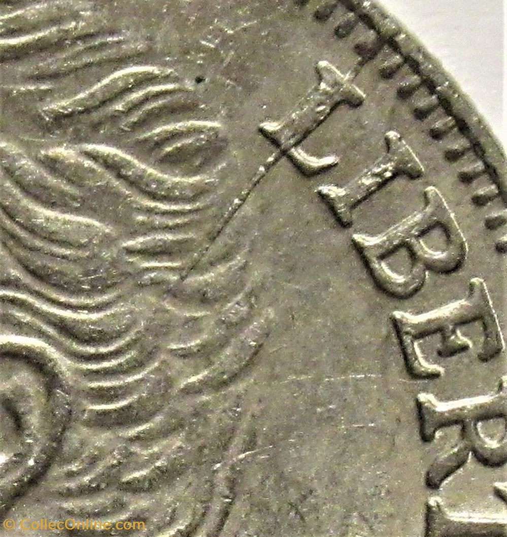 Venezuela - 5 Bolívares 1989 (variety) - Die Crack monnaies monde venezuela 5 bolivares 1989 variety die crack