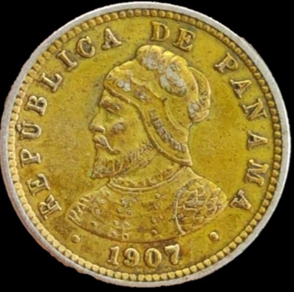 Panama - ½ Centésimo of Balboa 1907 monnaies monde panama centesimo of balboa 1907