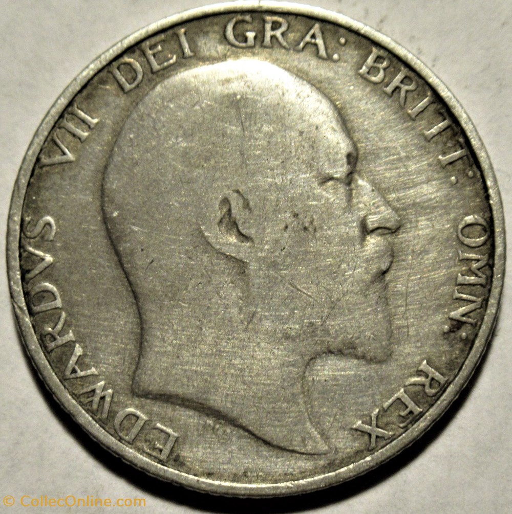 Edward VII - One Shilling 1902 United Kingdom of G.B. 2 monnaies monde royaume edward vii one shilling 1902 united kingdom of g b
