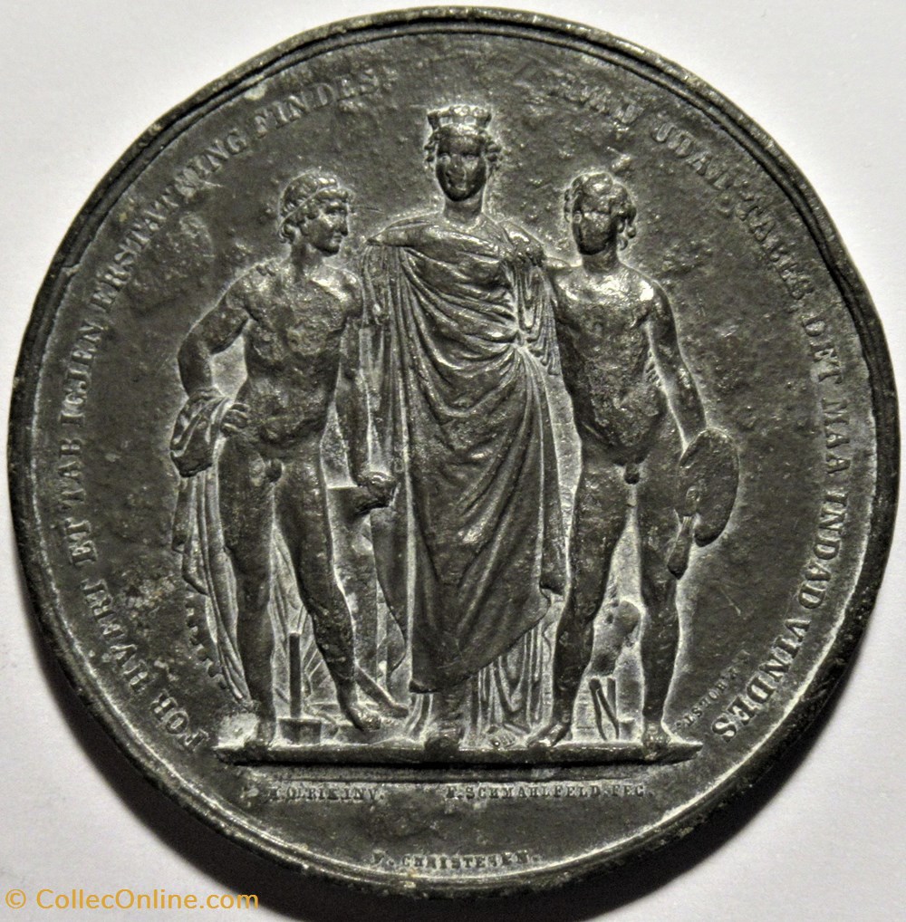 Denmark - 1872 Nordic Industry Agricultural and Art Exhibition, Copenhagen 2 medailles danemark denmark 1872 nordic industry agricultural and art exhibition copenhagen