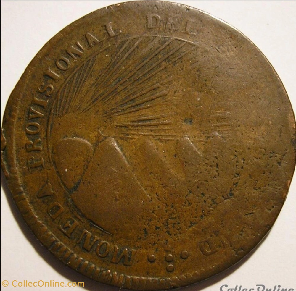 Honduras - 8 Reales 1857 - Moneda Provisional (ex.2) 5 monnaies monde honduras 8 reales 1857 moneda provisional ex 2