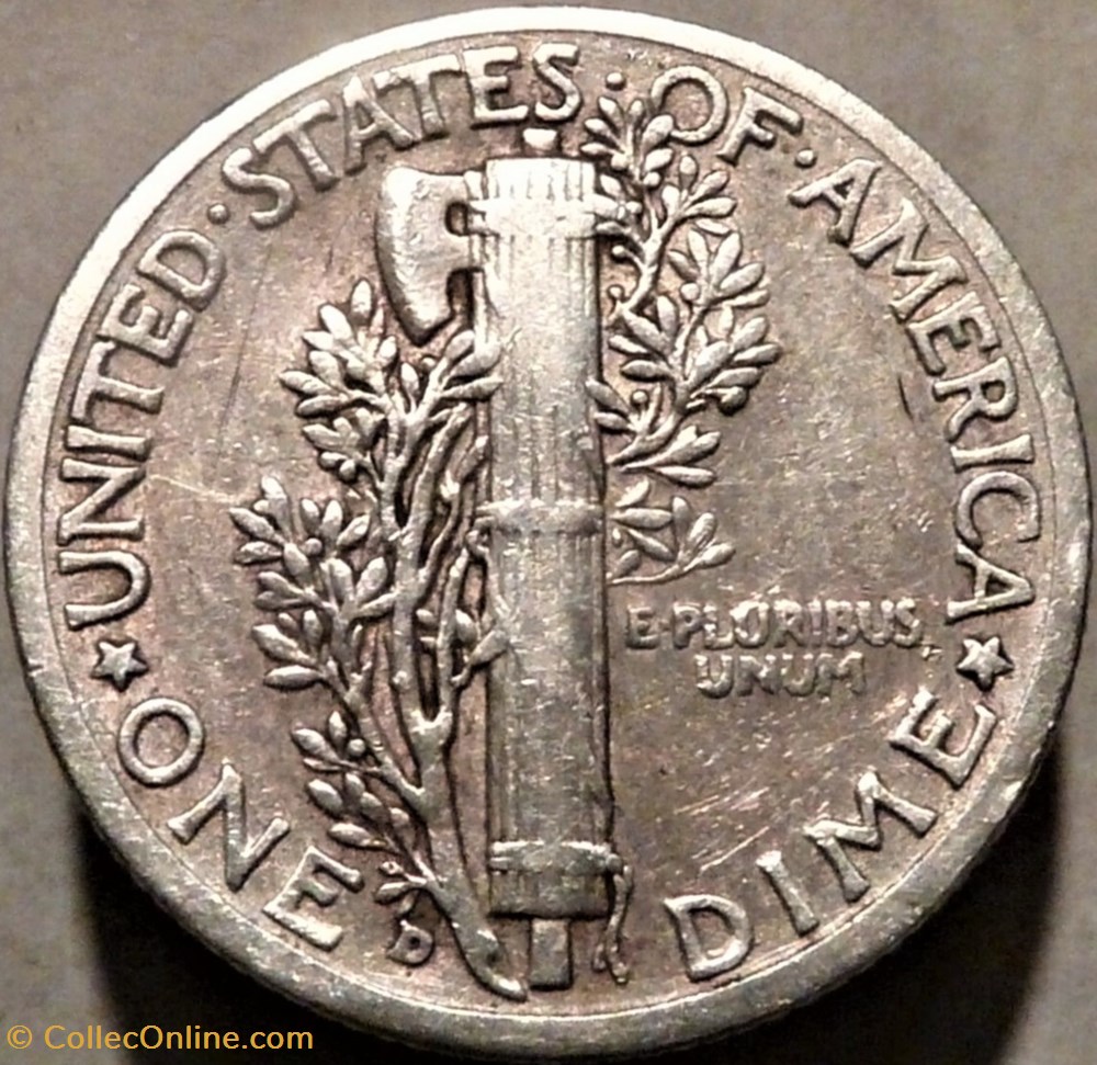1935 Denver Dime monnaies monde etats unis 1935 denver dime