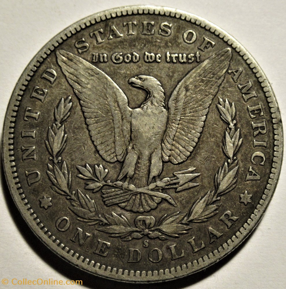 1896 San Francisco Dollar - Repunched Mintmark 2 monnaies monde etats unis 1896 san francisco dollar repunched mintmark