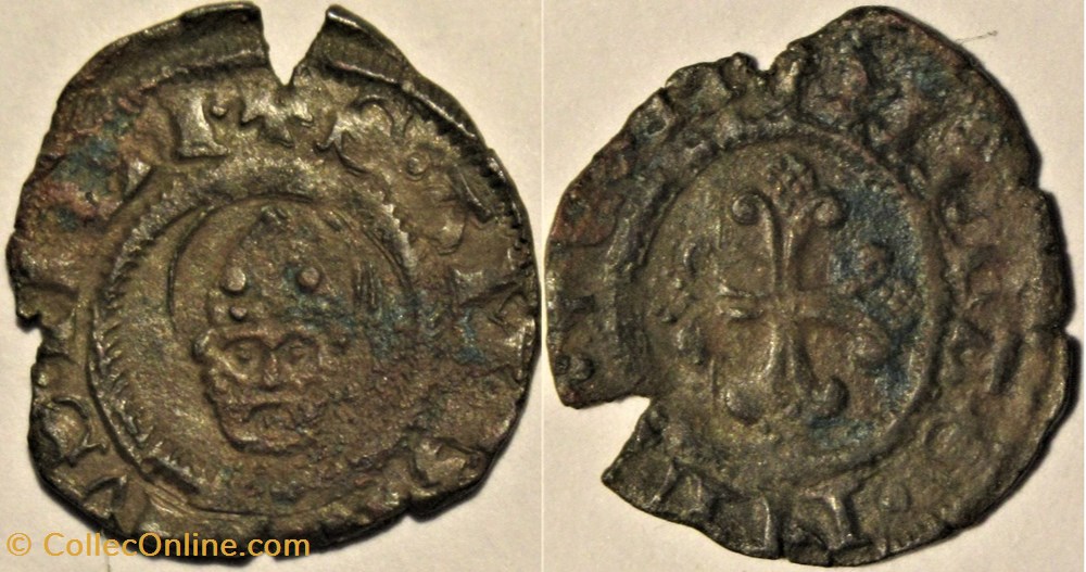 ca.1447, Repubblica Ambrosiana, 1 Denaro monnaies europe medievale duche milan ca 1447 repubblica ambrosiana 1 denaro