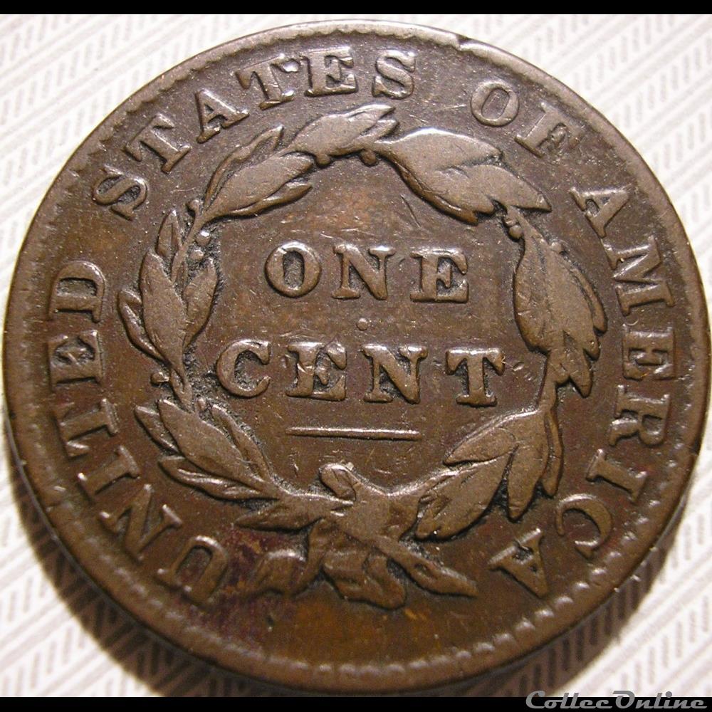 monnaie monde etat uni 1833 one cent