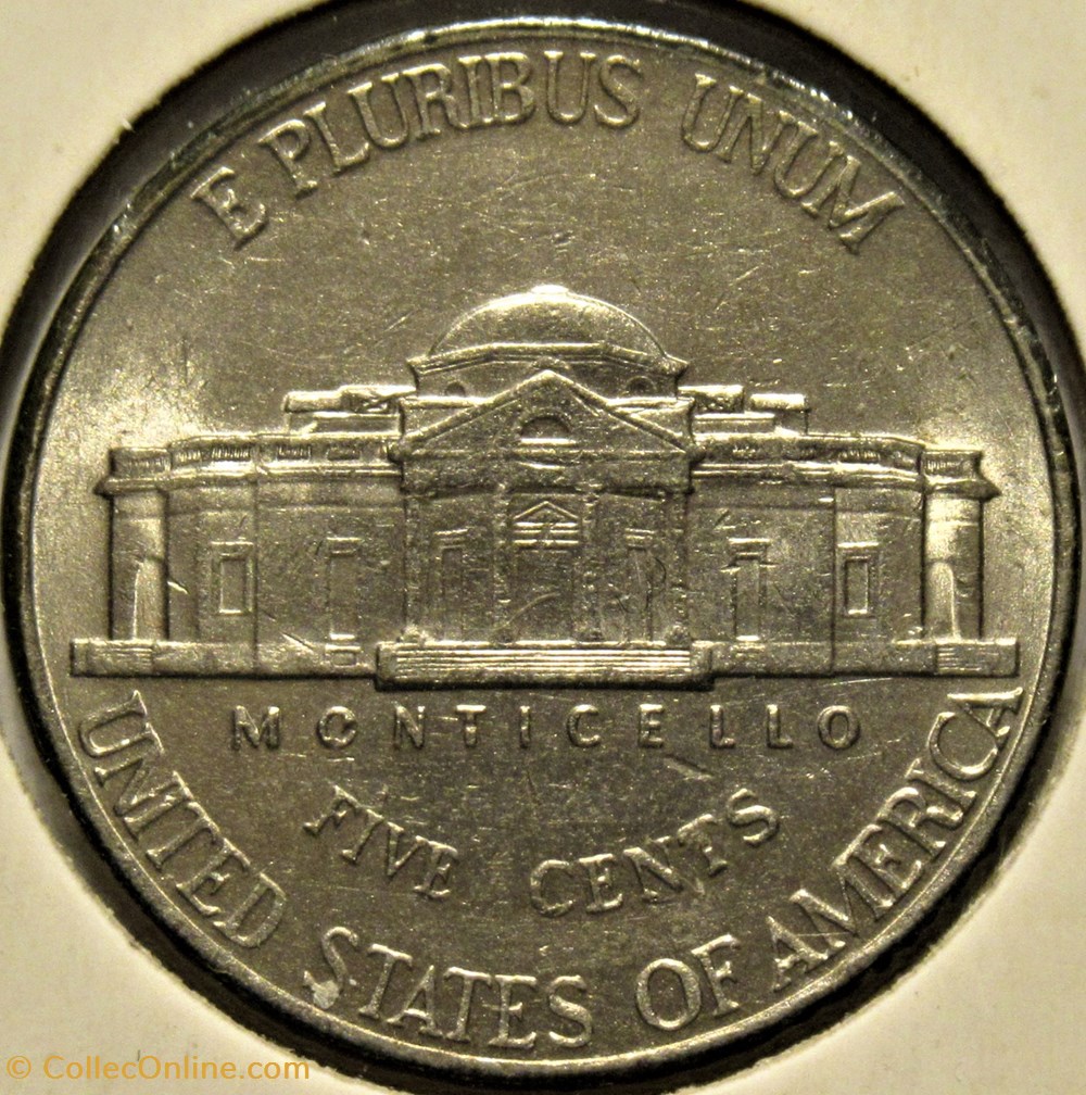 2001 Five Cents Jefferson, Philadelphia 3 monnaies monde etats unis 2001 five cents jefferson philadelphia