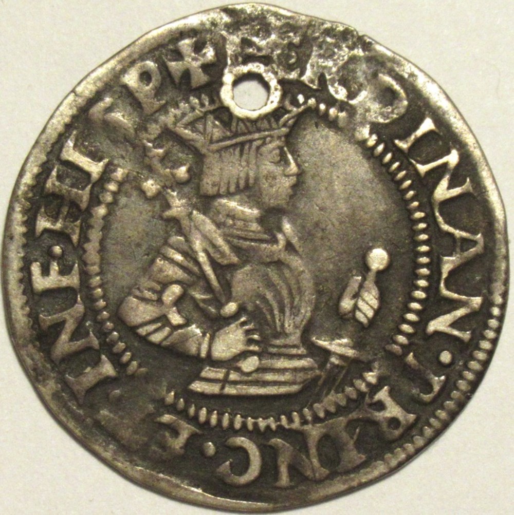 monnaies europe medievale saint empire romain germanique tyrol hall 6 kreuzer c 1522 ferdinand i holy roman emperor