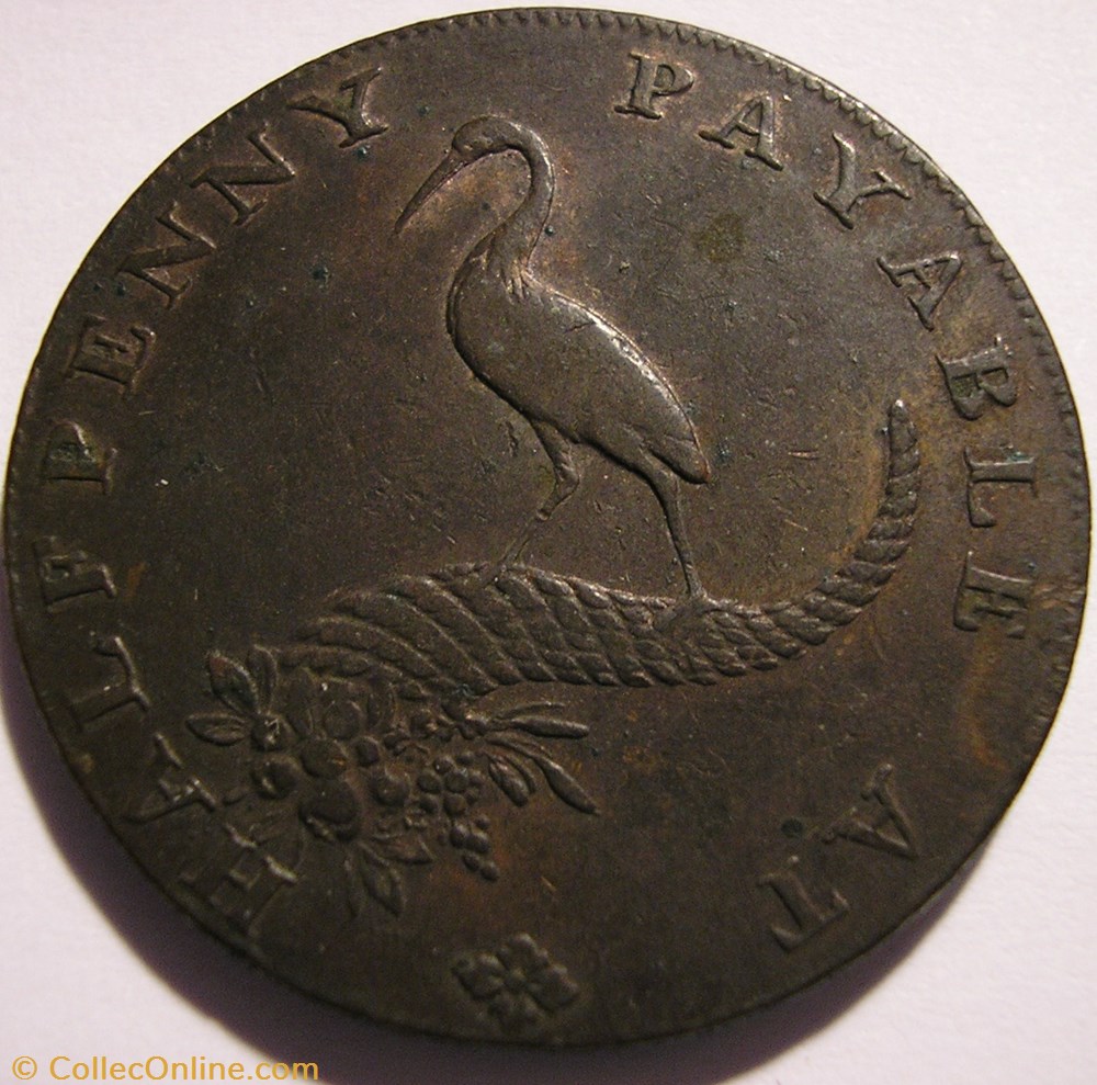 monnaie monde royaume uni 1792 halfpenny mining copper co birmingham warwickshire ex 2