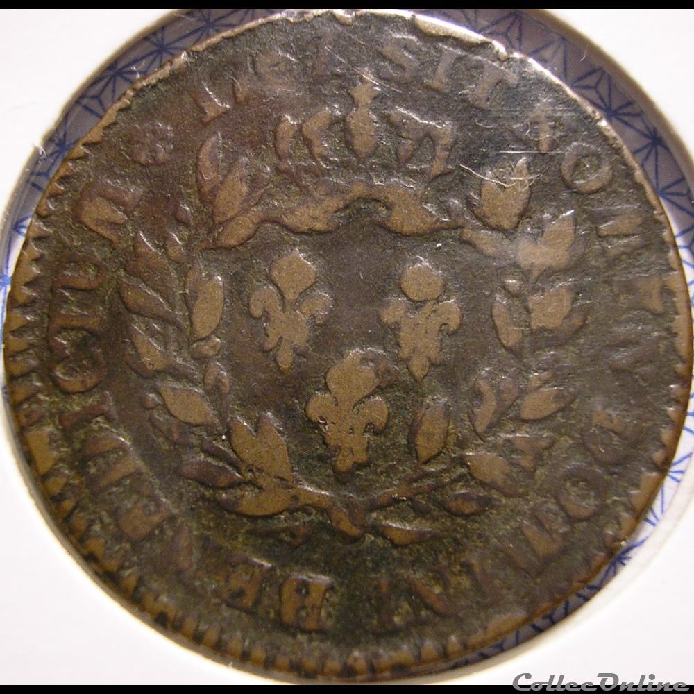 Louis XV - Sol de 12 Deniers 1767 A - Colonies d'Amérique monnaie france colony louis xv sol de 12 deniers 1767 a colonies amerique