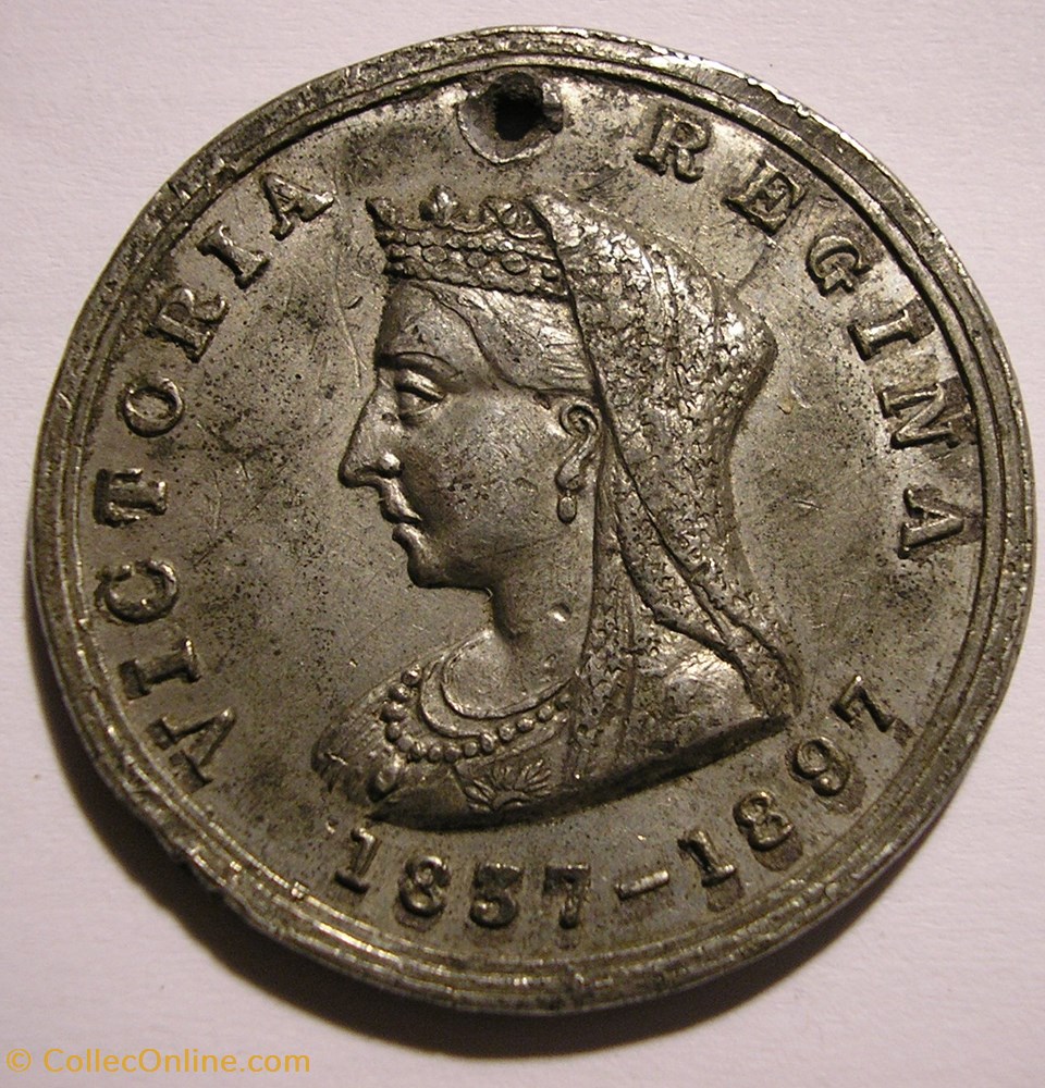 monnaie jeton mereaux victoria 1897 diamond jubilee medallion gb