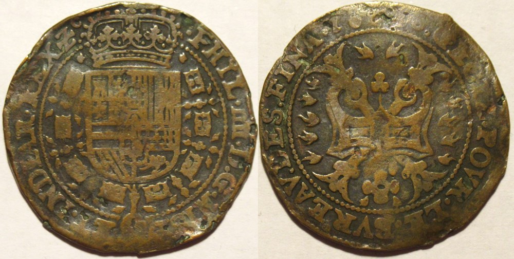 1646 Token of Brabant - Philip IV of Spain monnaies europe medievale pays bas espagnols 1646 token of brabant philip iv of spain