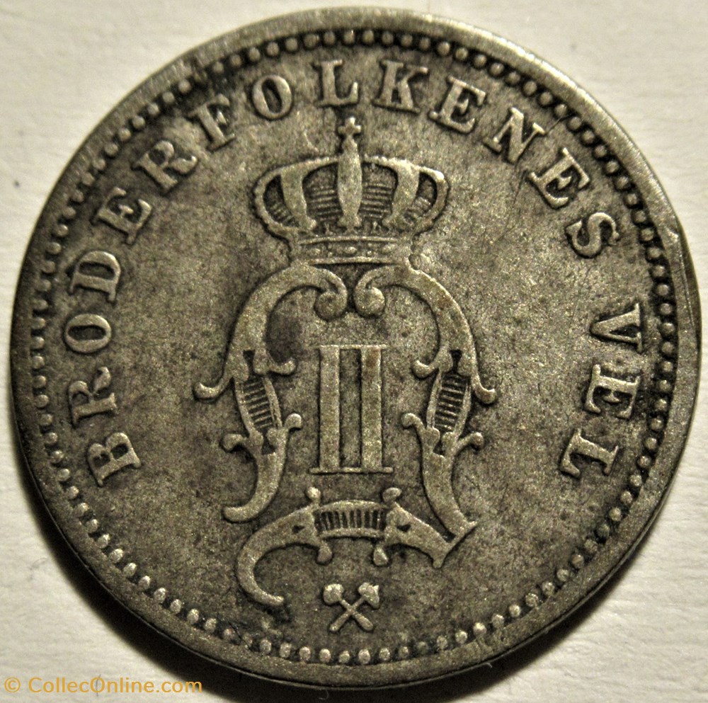 Oskar II - 10 Øre 1883 Norway 2 monnaies monde norvege oskar ii 10 re 1883 norway