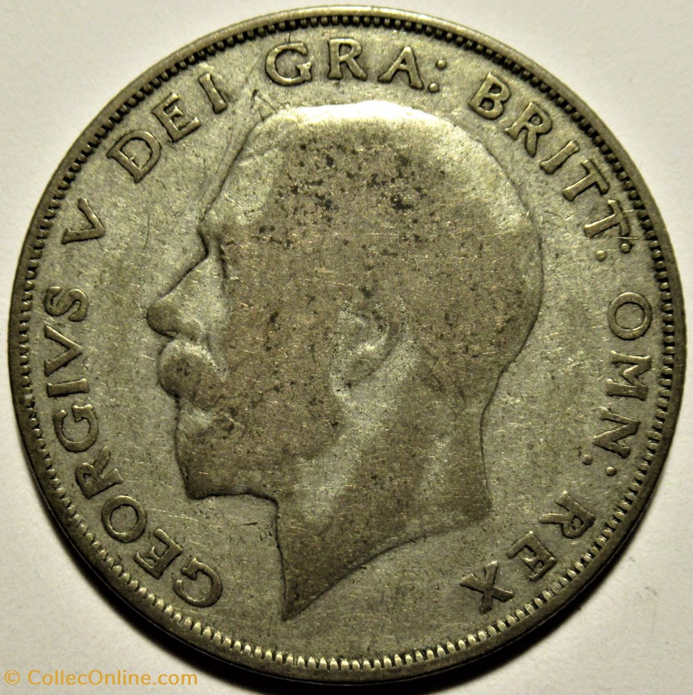 George V - Half Crown 1924 - Great Britain 2 monnaies monde royaume uni george v half crown 1924 great britain