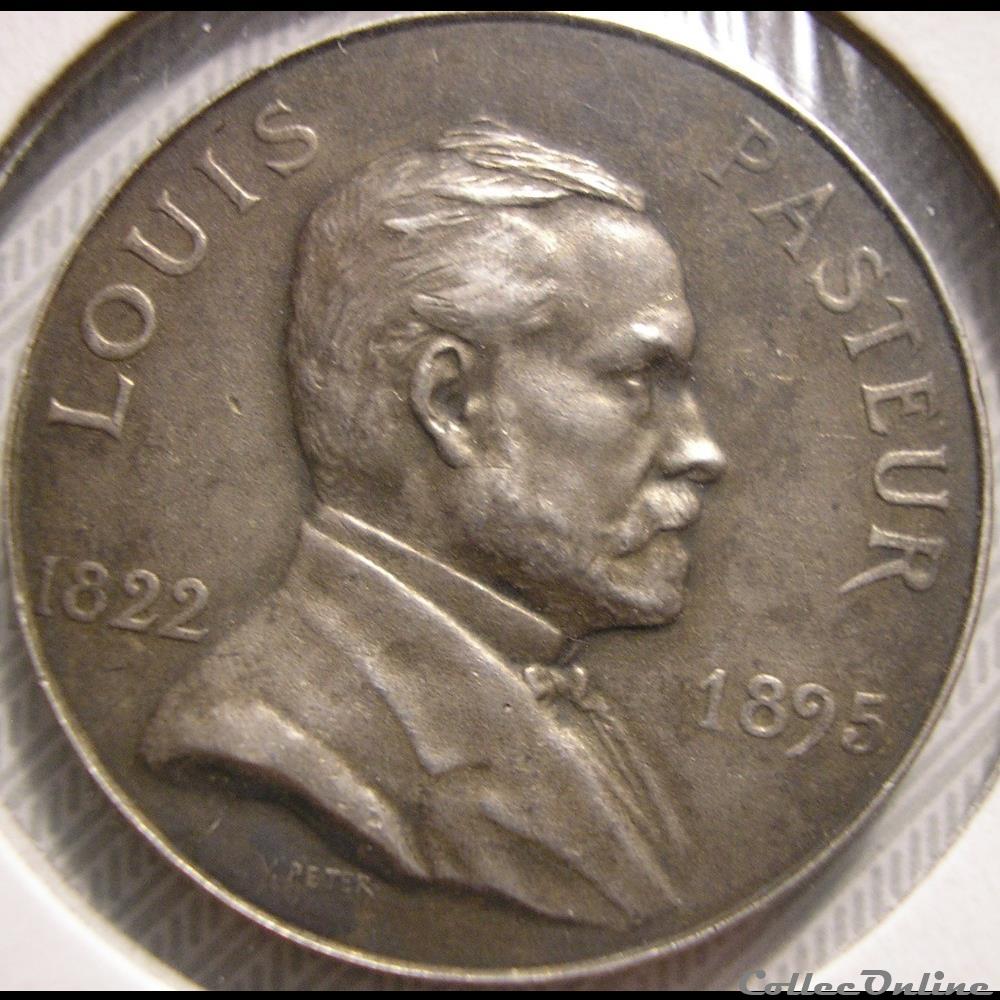 États Fédérés d'Europe - 1 Europa 1928 - L. Pasteur 2 medaille france monetaire necessite etats federes europe 1 europa 1928 l pasteur
