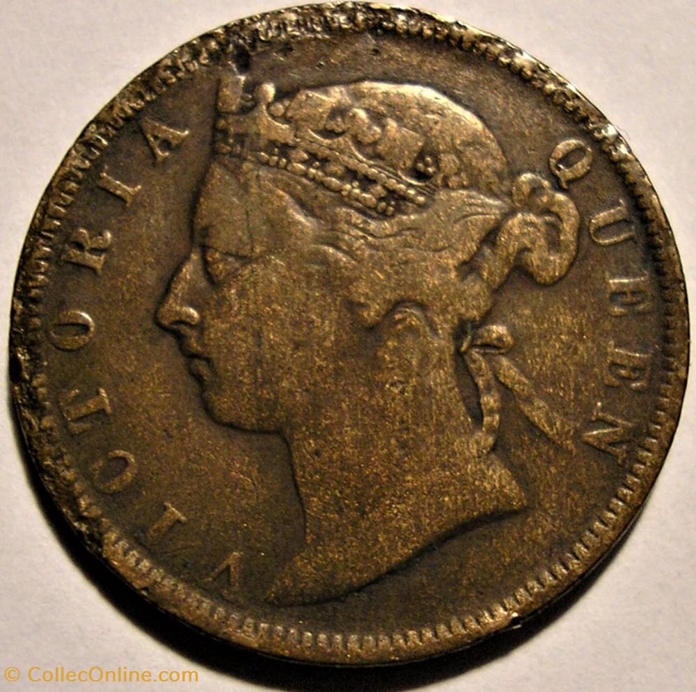 monnaies monde malaisie victoria half cent 1884 straits settlements malaysia