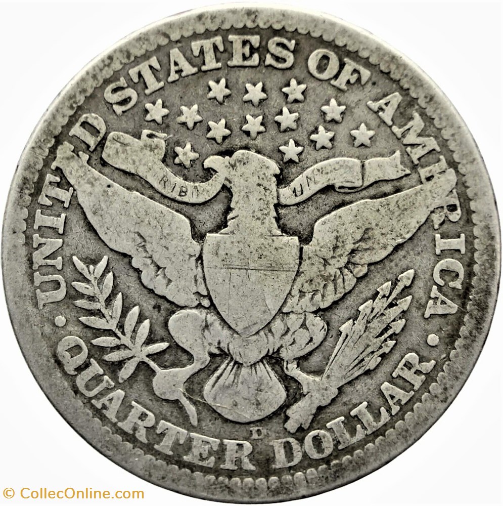 1911 Denver Quarter $ monnaie monde etat uni 1911 denver quarter
