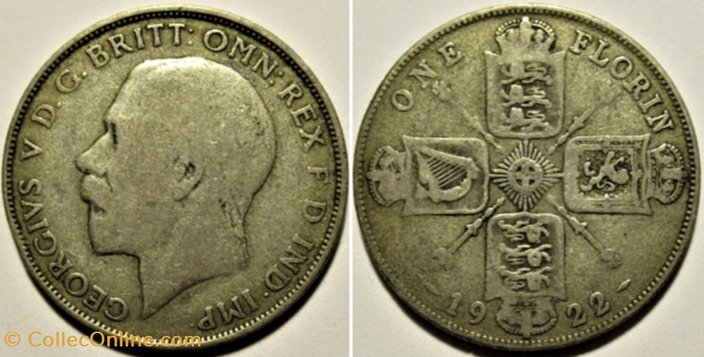 George V - One Florin 1922 - Great Britain monnaies monde royaume uni george v one florin 1922 great britain
