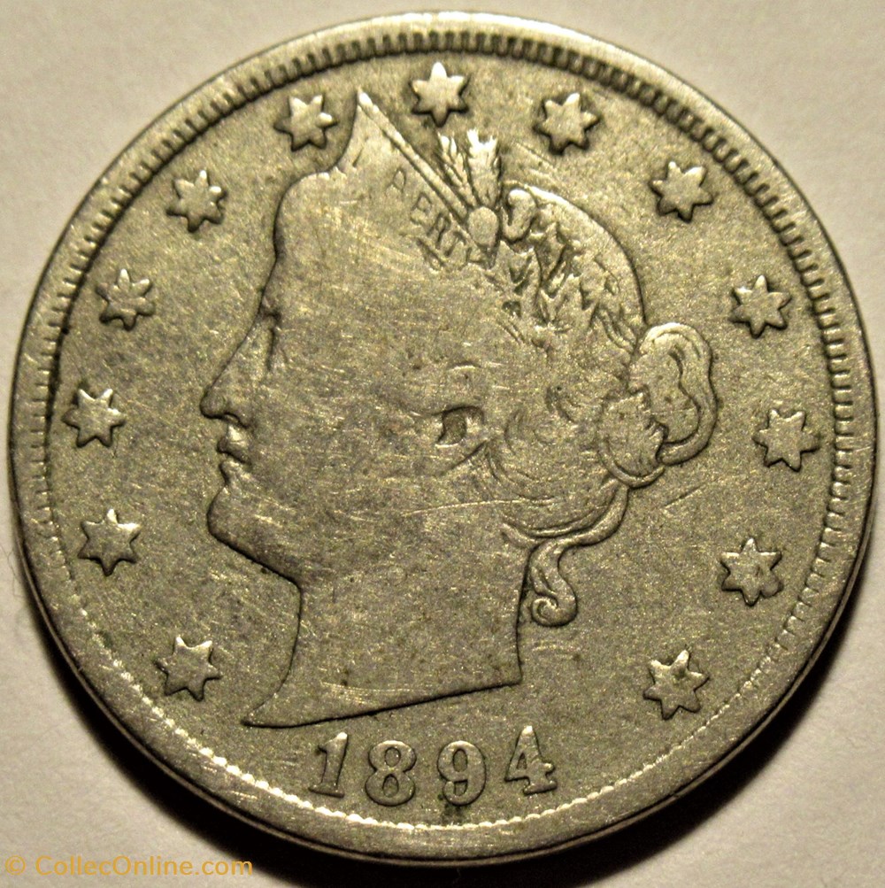 monnaies monde etats unis 1894 5 cents
