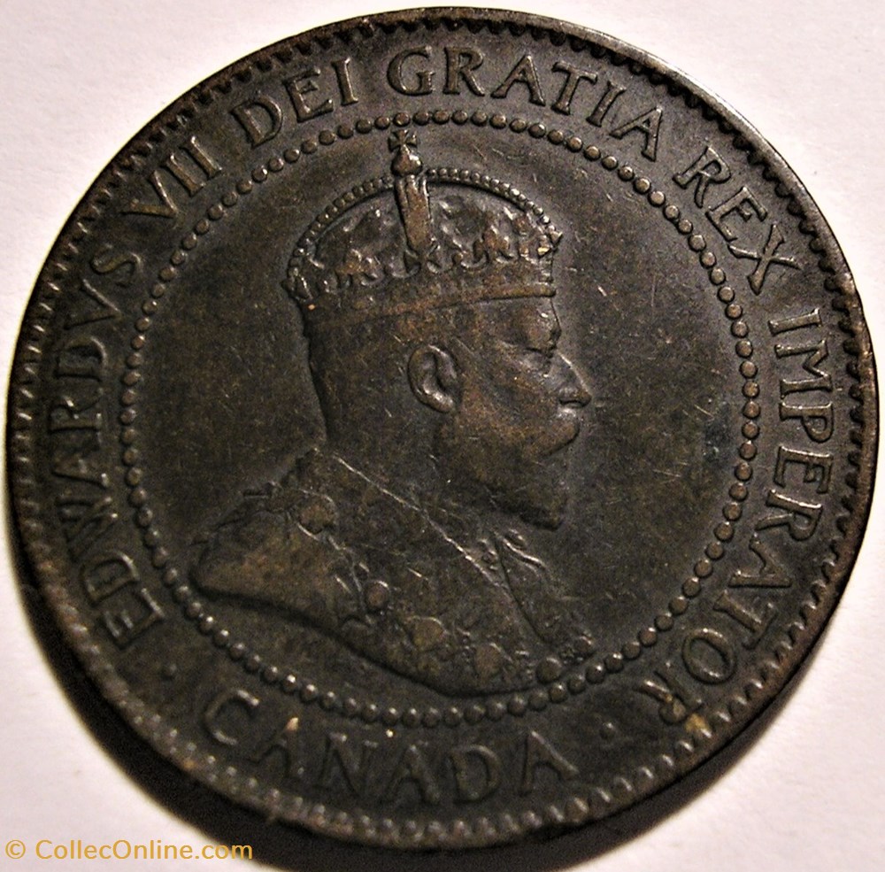 Edward VII - 1 Cent 1904 monnaie monde canadum edward vii 1 cent 1904