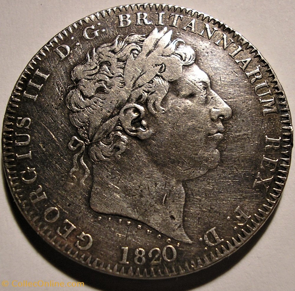 monnaie monde royaume george iii one crown 1820 united kingdom of great britain