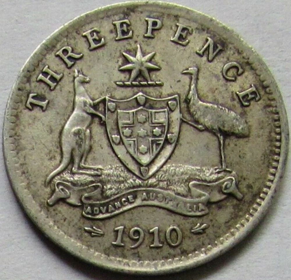 monnaies monde australie edward vii 3 pence 1910 australia ex 2