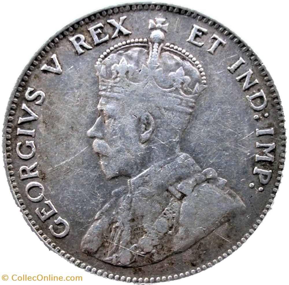 George V - 50 Cents 1911 - East Africa & Uganda 2 monnaies monde ouganda george v 50 cents 1911 east africa uganda