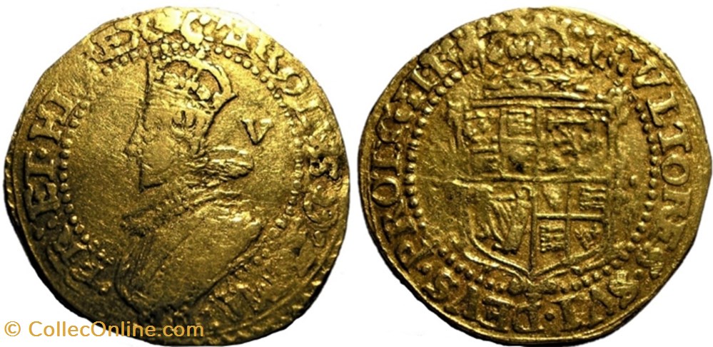 Charles I - One Gold Crown ca.1625 - Kingdom of England monnaies europe medievale royaume angleterre charles i one gold crown ca 1625 kingdom of england
