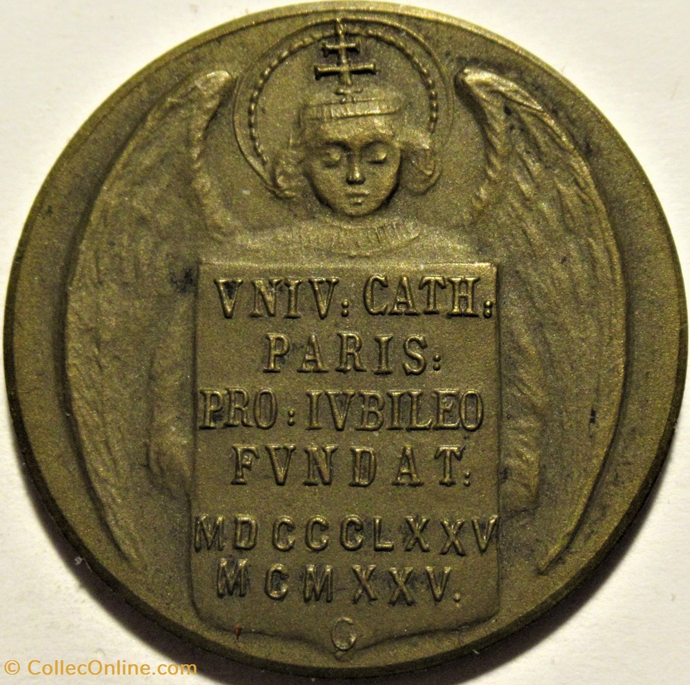 medailles france institut catholique de paris medaille du jubile 1875 1925