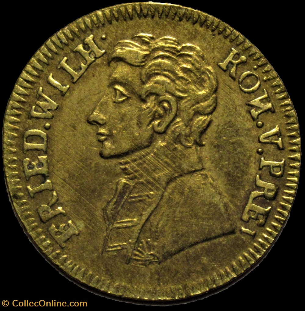 c.1810, Friedrich Wilhelm III of Prussia - Rechenpfennig monnaies paranumismatique jetons poids c 1810 friedrich wilhelm iii of prussia rechenpfennig