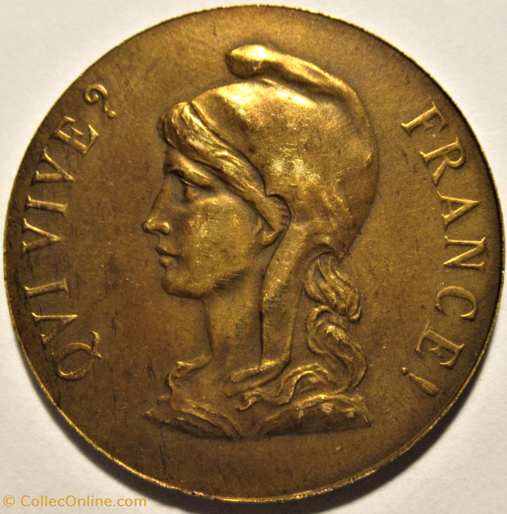France, Médaille 1898 - Crise Franco-Britannique de Fachoda, Soudan 2 monnaies paranumismatique jetons poids france medaille 1898 crise franco britannique de fachoda soudan
