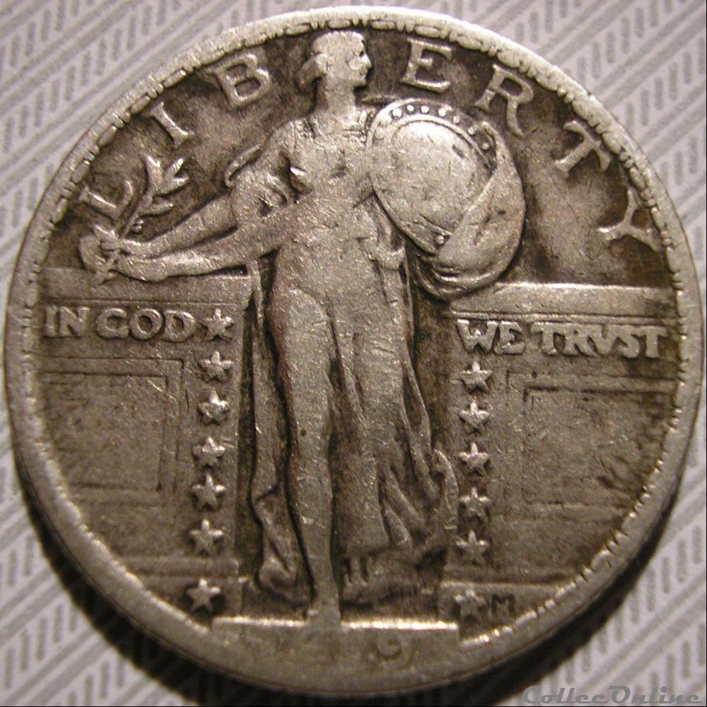 1919 Quarter Dollar monnaie monde etat uni 1919 quarter dollar
