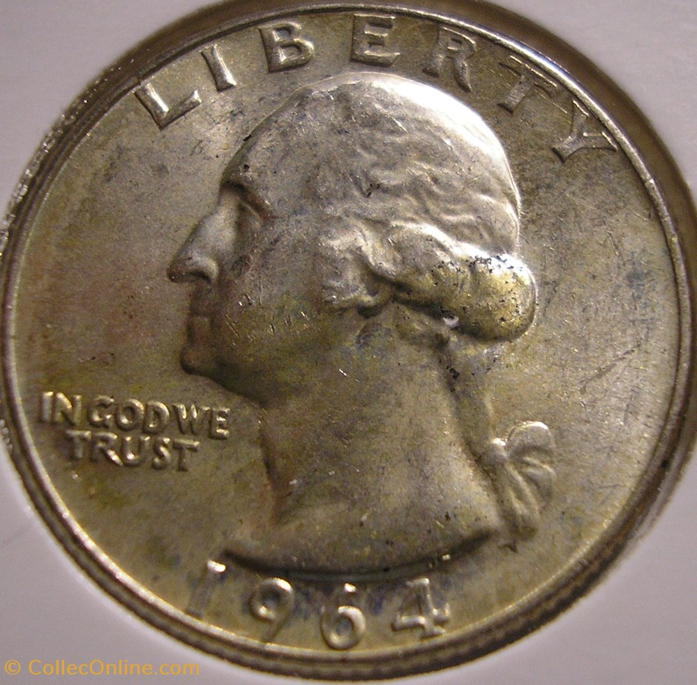 1964 Denver Quarter Dollar monnaies monde etats unis 1964 denver quarter dollar