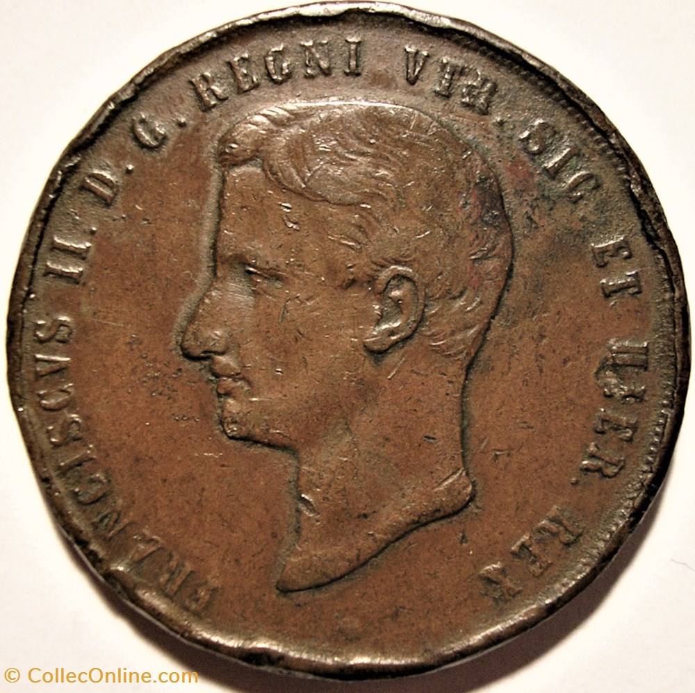 monnaies monde italie 1859 royaume de naples 10 tornesi francesco ii