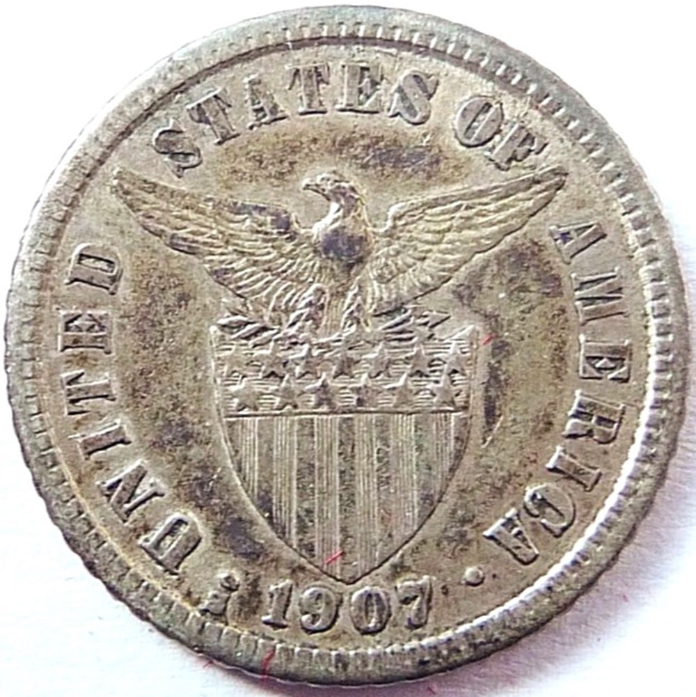 monnaies monde 1907 san francisco 10 centavos philippines u s administration