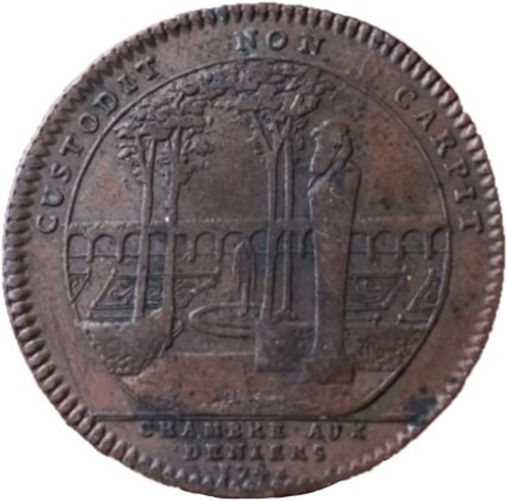 Louis XV - 1778 Jeton, Chambre aux Deniers monnaies paranumismatique jetons poids louis xv 1778 jeton chambre aux deniers