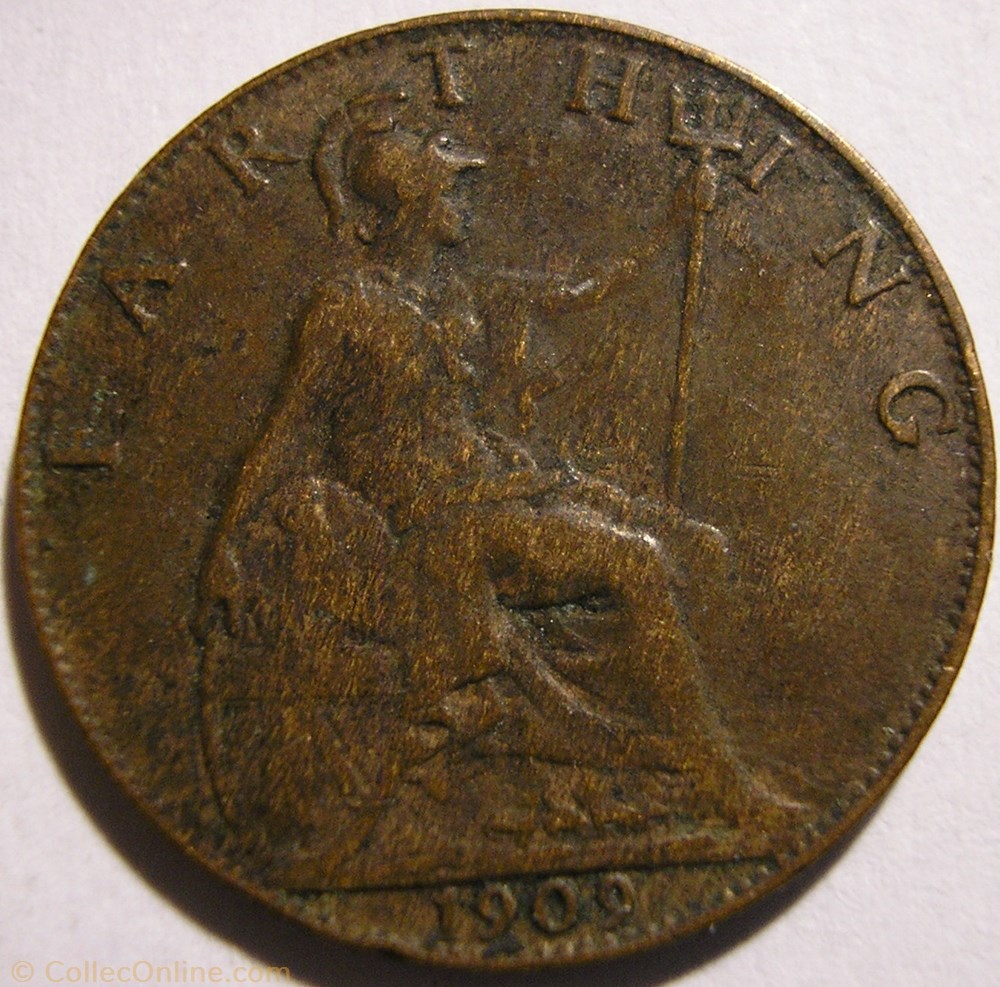 Edward VII - Farthing 1909 - United Kingdom - Coins - World - Face ...