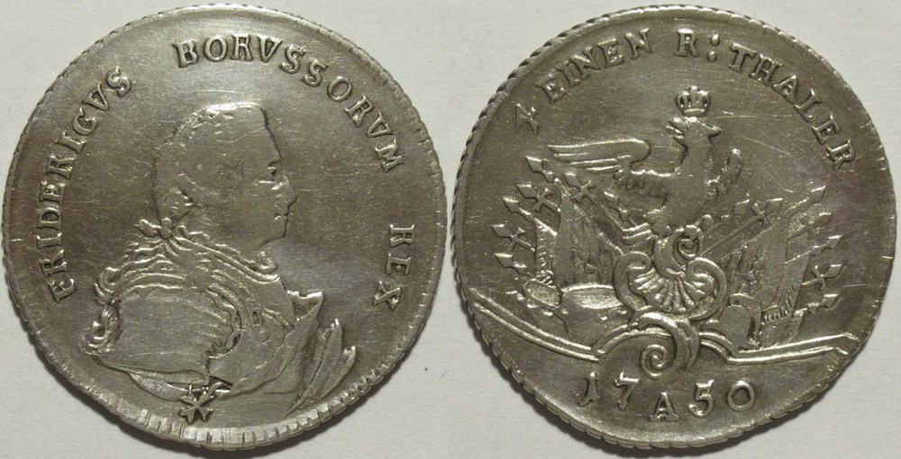 Friedrich II the Great - 1/4 Reichsthaler 1750 Berlin, Kingdom of Prussia monnaies europe medievale saint empire romain germanique friedrich ii the great 1 4 reichsthaler 1750 berlin kingdom of prussia