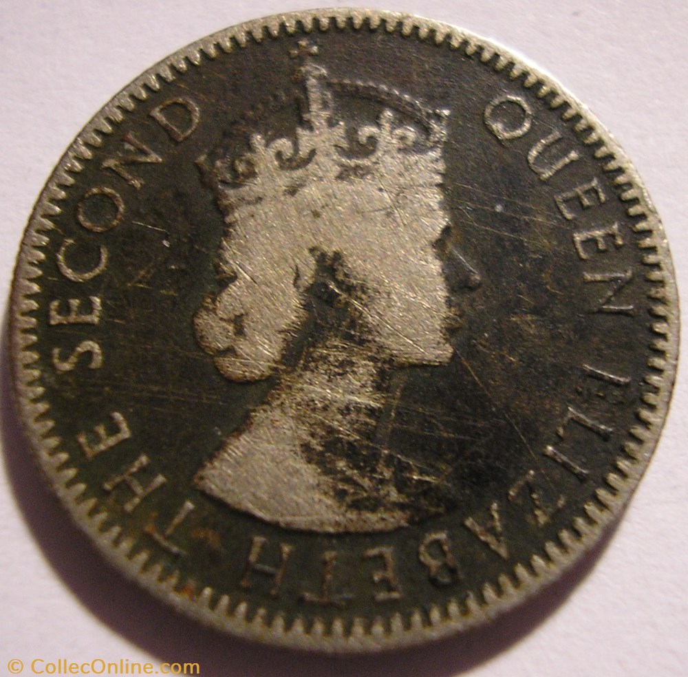 Elizabeth II - 1/4 Rupee 1964 - Mauritius monnaie monde maurice elizabeth ii 1 4 rupee 1964 mauritius