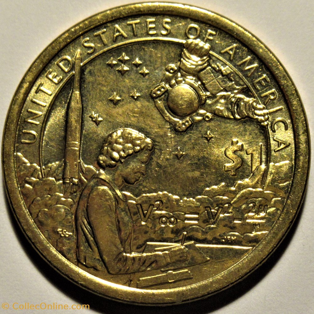 monnaies monde etats unis 2019 one dollar denver american indians in the space program
