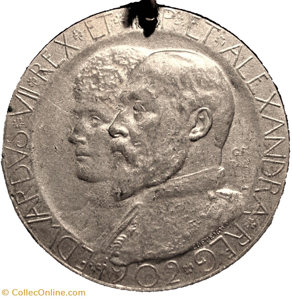 Edward VII & Alexandra - 1902 Coronation Medal - Kidderminster, UK 2 medaille royaume uni edward vii alexandra 1902 coronation medal kidderminster uk