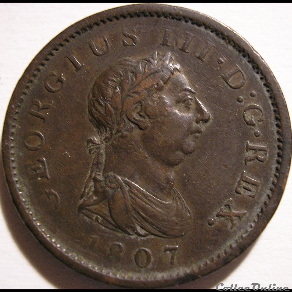 George III - 1 Penny 1807 Great Britain monnaies monde royaume uni george iii 1 penny 1807 great britain