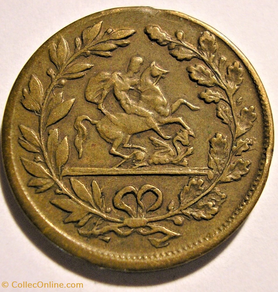 Edward VII & Alexandra - Token St George 1902 3 monnaie jeton mereaux edward vii alexandra token st george 1902