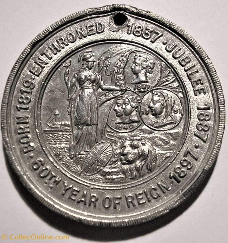 medaille royaume uni victoria 1897 diamond jubilee medal britannia gb