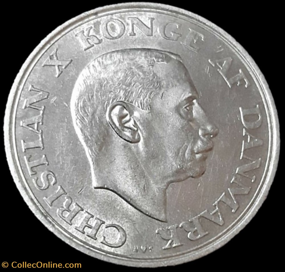 Christian X Denmark - 2 Kroner 1912-1937, Silver Jubilee of Reign monnaies monde danemark christian x denmark 2 kroner 1912 1937 silver jubilee of reign