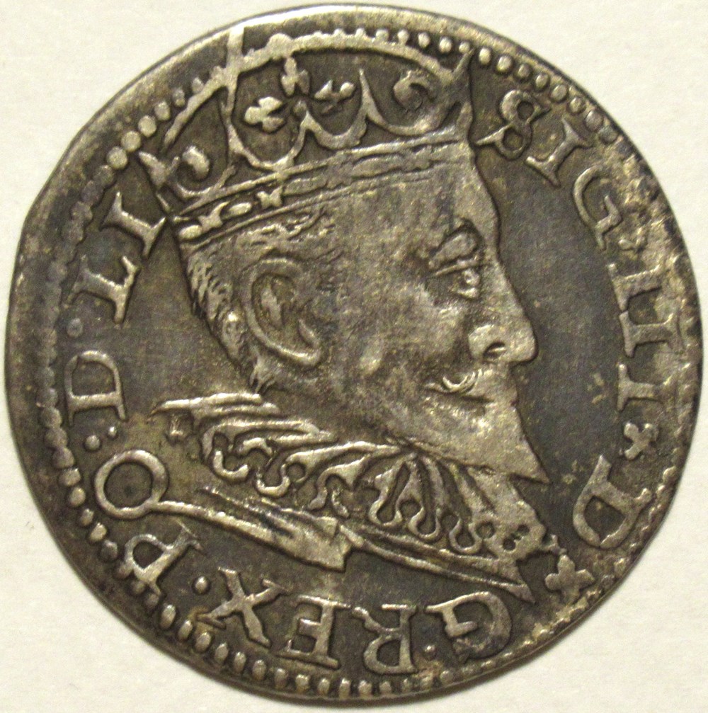 monnaies europe medievale livonie sigismund iii wasa 3 grossus 1595 duchy of livonia