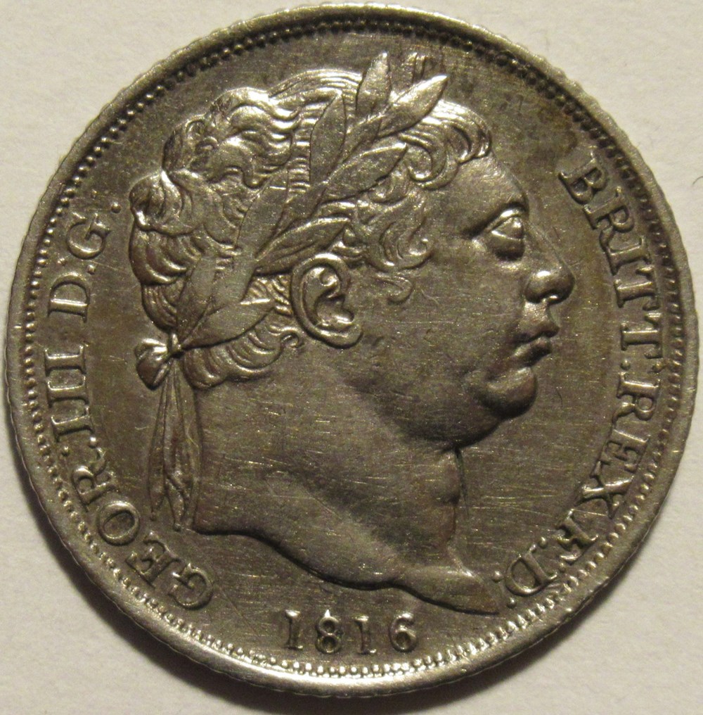 George III - 6 Pence 1816 - United Kingdom of Great Britain (ex.2) monnaies monde royaume george iii 6 pence 1816 united kingdom of great britain ex 2