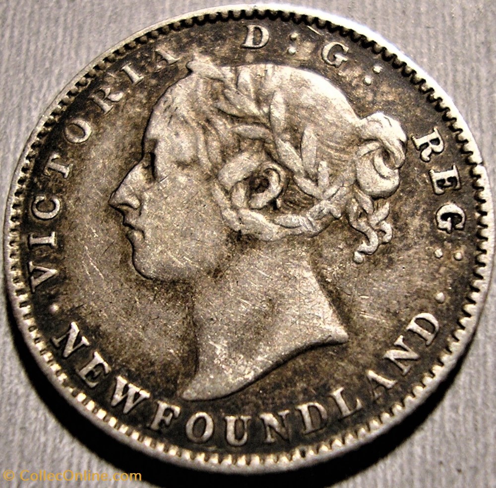 Victoria - 10 Cents 1896 Newfoundland monnaie monde canadum victoria 10 cents 1896 newfoundland