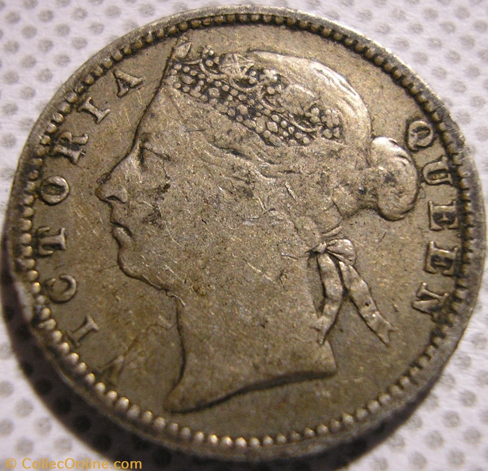 Victoria - 10 Cents 1888 - Straits Settlements, Malaysia monnaie monde malaisie victoria 10 cents 1888 straits settlements malaysia