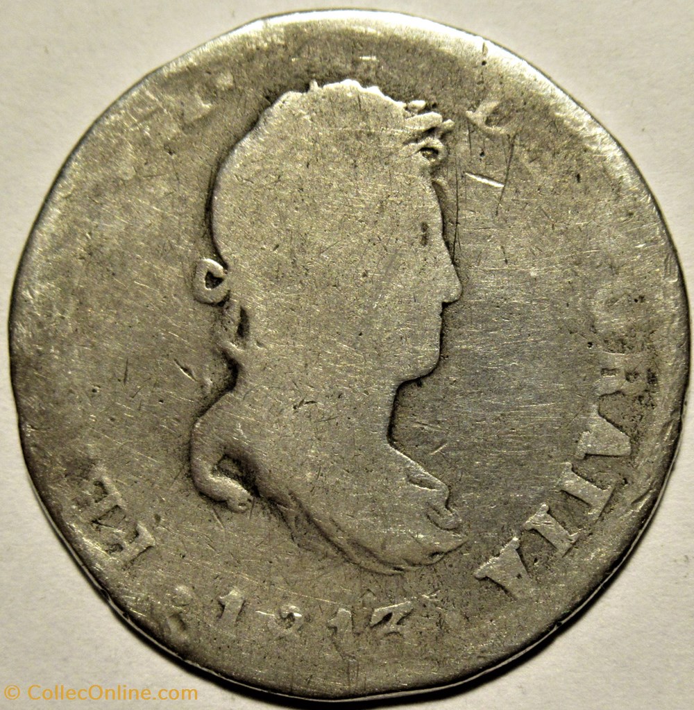 monnaies monde mexique 1813 mexico 2 reales fernando vii de espana