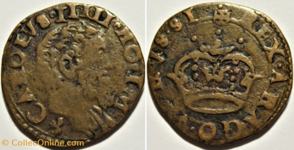 ca.1516-56 Regno di Napoli, 2 Cavalli - Carlo V di Spagna monnaies europe medievale royaume de naples ca 1516 56 regno di napoli 2 cavalli carlo v di spagna